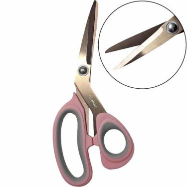 Imagem de Tesoura Multiuso Lamina Titanio Cabo Emborrachado 21cm Pro - Art Mak