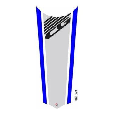 Imagem de Adesivo Faixa Gravata Tanque Resinado Cg Honda 323 - Resitank