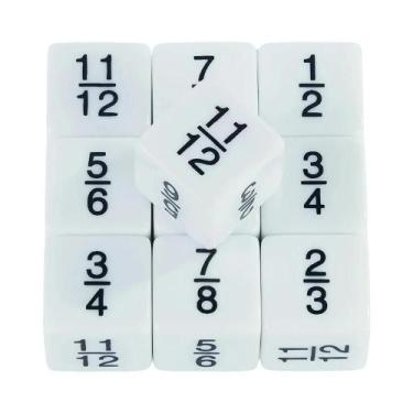 Imagem de Conjunto de Dados para Ensino de Matemática Infantil - 10 Dados D6 com