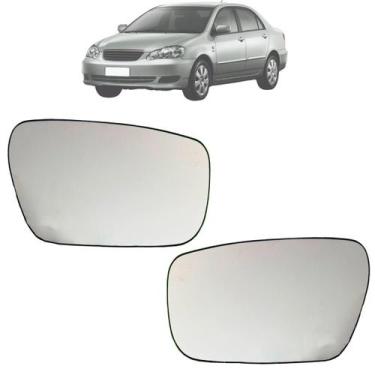 Imagem de 02 Lente Do Espelho Retrovisor Toyota Corolla 2003 Até 2008 Original -