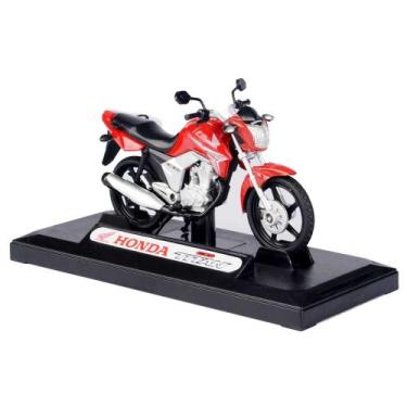 Imagem de Miniatura Moto CG Titan 150 2014 California toys, vermelha