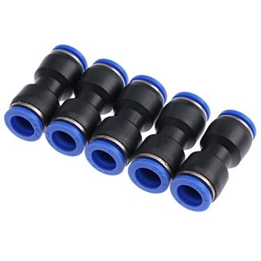 Imagem de 5 pcs 12mm buraco para 12mm pneumáticos conectores de união reta pneumáticos empurrar no conector encaixe rápido para o tubo de água do ar YYDFPIIA