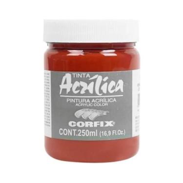 Imagem de Tinta Acrílica 250ml G1 166 Vermelho Veneza Corfix, 166 - VERMELHO VEN