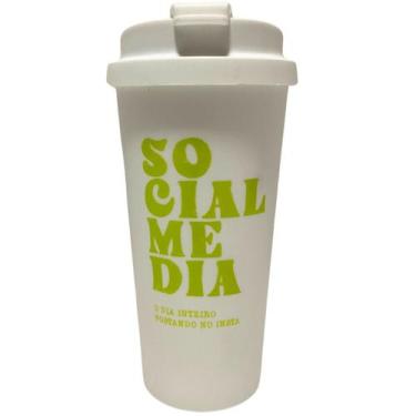 Imagem de Copo Café C/ Tampa Bucks 500ml Estampado Frases Profissões - Uatt, Soc