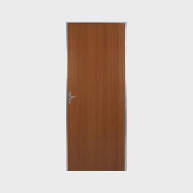 Imagem de Kit Porta de Madeira Lisa 212x85cm com Batente de Alumínio 3,6cm Ecomadeiral mgm