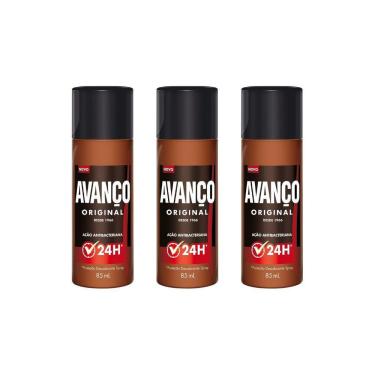 Imagem de Desodorante Spray Avanço 85Ml - Kit Com 3Un