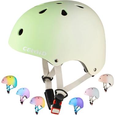 Imagem de CELOID Capacete de bicicleta infantil, capacetes de skate para crianças de 10 a 12 a 14 a 16 anos, meninos e meninas, ajustável, multiesportivo, bicicleta, skate, patins, patins, patins, patins