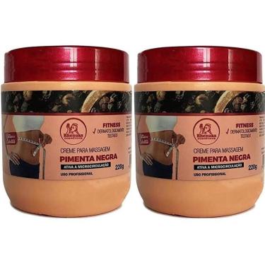 Imagem de Kit Com 2 Creme Pimenta Negra Elimina Estrias E Celulites