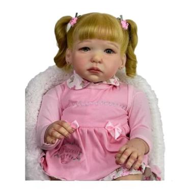 Imagem de Bebê Reborn Toddler Menina Lilly Loira 70cm Com Acessórios