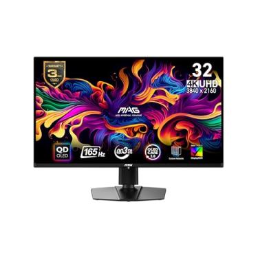 Imagem de MSI Monitor de computador MAG 321UP QD-OLED 321.3 cm QD-OLED 3840 x 2160 (UHD), 165Hz, sincronização adaptável, HDMI, porta de exibição, porta VGA, montagem VESA, inclinação, altura ajustável,