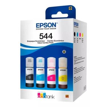 Imagem de Combo 4 Cores de Tinta T544 para EcoTank L3110 / L3150 / L3210 / L3250 / L5190 /L3250