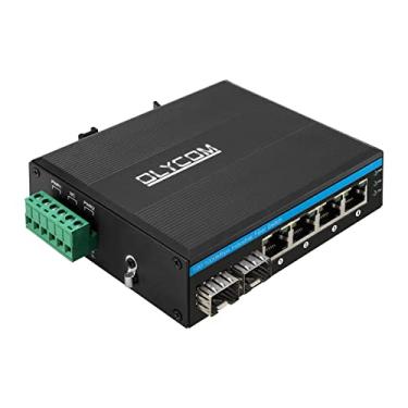 Imagem de OLYCOM Switch Gigabit 4 Portas Conversor Ethernet Industrial Trilho Din Ip40 Switch De Rede Com Tamanho Mini Para Câmera De Segurança