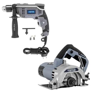 Imagem de Furadeira de Impacto Profissional Torkz TRE0001 e Serra Mármore Profissional TRE0017