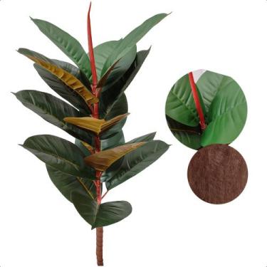 Imagem de Ficus Lyrata Verde Outono Artificial Toque Real Planta Sem Vaso - Flor