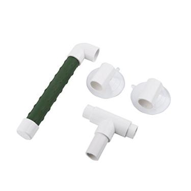 Imagem de HEEPDD Poleiro de pássaro, portátil, ventosa, janela, chuveiro, poleiro, suporte de plataforma para parede de banho, para arara, cacatua, africano, cinzento, periquito, calopatiel