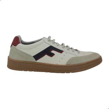 Imagem de Sapatênis Casual Masculino Freeway Jhon04 4180 Couro Branco