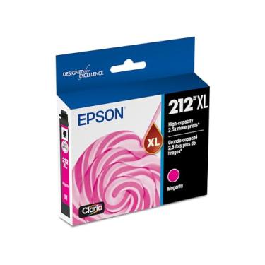 Imagem de EPSON Cartucho magenta de alta capacidade T212 Claria Ink (T212XL320-S) para impressoras Epson Expression and Workforce selecionadas