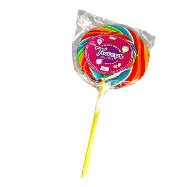 Imagem de Pirulito Gigante De 1 Kilo Psicodélico 27Cm Colorido Redondo - Tweeps