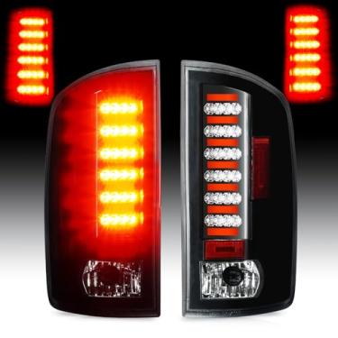 Imagem de Cenfeild Luz traseira [Kit de LED] Apto para Dodge Ram 1500 2002-2006, Dodge Ram 2500 3500 2002-2006, 2003-2006 Pickup, lâmpada de freio traseiro conjunto de luzes traseiras lente transparente
