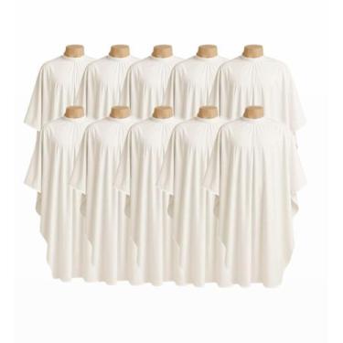 Imagem de Kit 10 Capa De Corte Para Barbeiros Microfibra Gigante Lisa - Barbersh