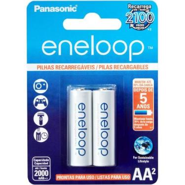 Imagem de Pilha recarregavel eneloop 2000ma aa blister com 2 bk-3mcce/2bb - PANA