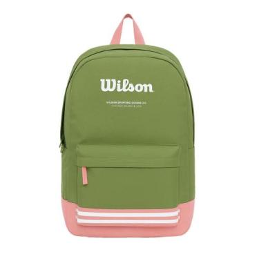 Imagem de Mochila Wilson Original Casual Espaçosa Reforçada Escola, ROSA E VERDE