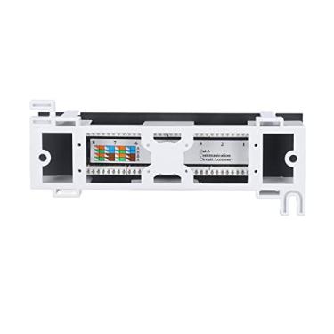 Imagem de ZAWELIYO 8 Portas CAT6 Cabo de Rede Rackmount Patch Panel Acessório Vários Cenários de Uso Painel de Patch de Rede para Instalação