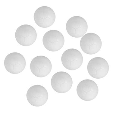 Imagem de Luzhengyang Conjunto profissional de 12 peças de bolas brancas para futebol de mesa - e bolas sobressalentes macias de peso de 32 mm para mesa de pebolim - Conjunto de substituição para mesas de