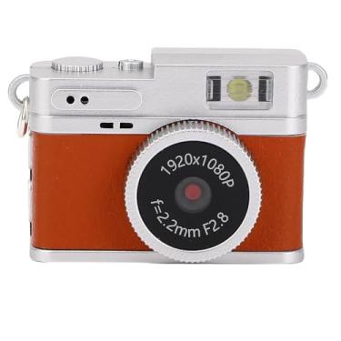 Imagem de Mini Câmera de Keychain, Câmera retrô de 1080p, Câmera Digital Vintage, Vídeo Portátil de Vídeo Portátil, para Adolescentes de Estudo de Viagem Iniciantes para Iniciantes (Marrom)