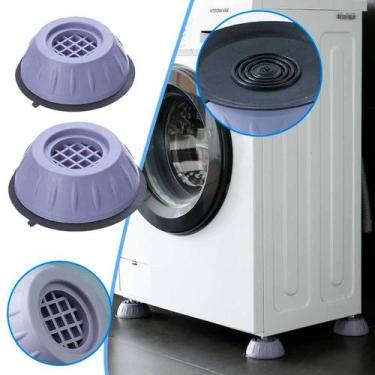 Imagem de Kit 4 Suporte Para Máquina Lava Roupa Secadora Fogão - NIVELADOR