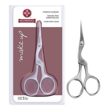 Imagem de Tesoura Mundial Design Sobrancelhas Make Up Inox Precisão