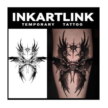 Imagem de INKARTLINK Tattoo Tech, 2 Folhas De Tatuagem Semipermanente Média, Tatuagens Temporárias Com Design Artístico Para Adultos, Duram 1 A Semanas, À Prova D'Água, Aparência Realista, Sem Adesivo, Reflex