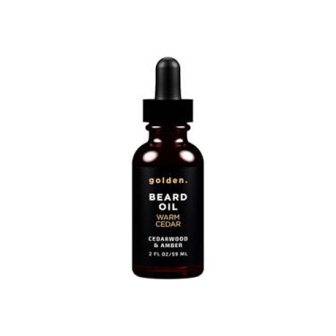 Imagem de Golden Grooming Company Óleo Para Barba Masculino, Kit De Crescimento Natural Com Rícino, Jojoba E Oliva, Hidrata Modela, Aroma Quente Cedro, 20Ml