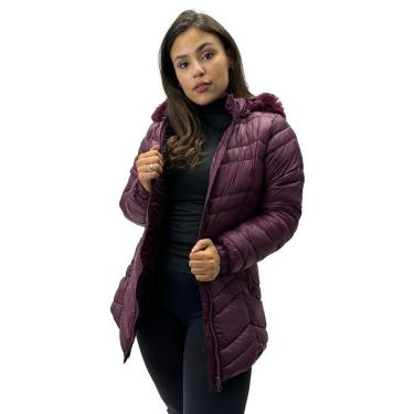 Imagem de Jaqueta Blue Rose Nylon com Capuz Removível-Feminino