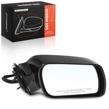 Imagem de A-Premium Espelho retrovisor traseiro externo preto não dobrável do lado do passageiro - Espelho retrovisor elétrico do lado do passageiro compatível com Toyota Avalon 2000 2001 2002 2003 2004