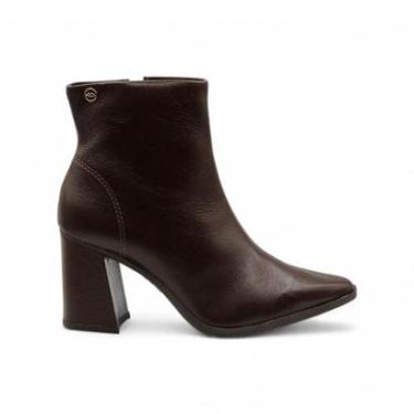 Imagem de Bota de Couro Salto Alto Feminina Dakota D0411 Original-Feminino