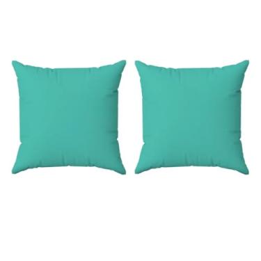 Imagem de Almofadas Coloridas 45x45cm em Suede com Enchimento (2, Tiffany, Quadrado)