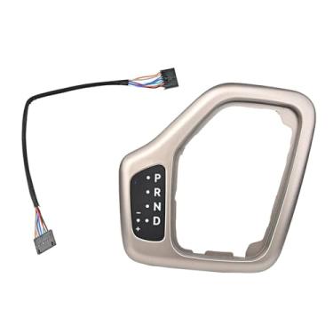 Imagem de Mqetly Moldura da alavanca de câmbio de transmissão 68413957AA Fácil de instalar, decoração, substituição direta, acessórios 5yd27LS5AA 5yd27xsaaa, Ouro