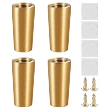 Imagem de Pés de Mesa | Pés de Sofá 4 Unidades | Pés de Mobiliário Resistentes para Armário Cozinha Cómoda Mesa de Cabeceira Cadeira Escrivaninha Sofá