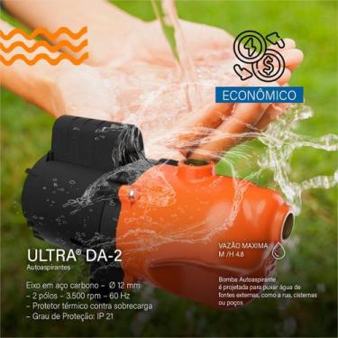 Imagem de Bomba Autoaspirante Dancor 1/2cv Ultra Da-2 60hz Monofasica, 2 Unidade