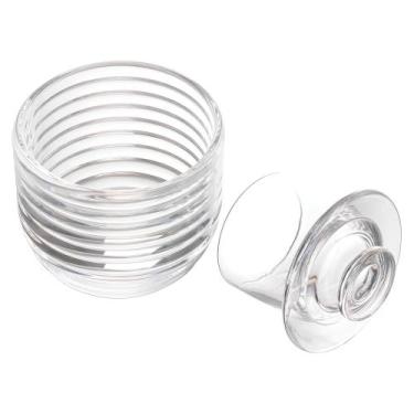 Imagem de Manteigueira Francesa de Vidro com Tampa Colmeia 9,5x9cm - Lyor