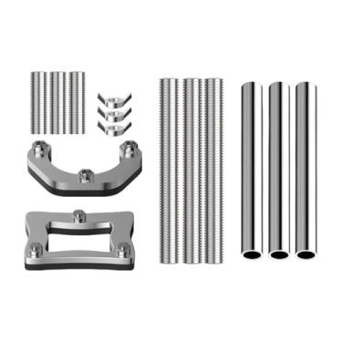 Imagem de Generic Suporte de pia embutido com altura ajustável, pernas de pia de cozinha em aço inoxidável para casa