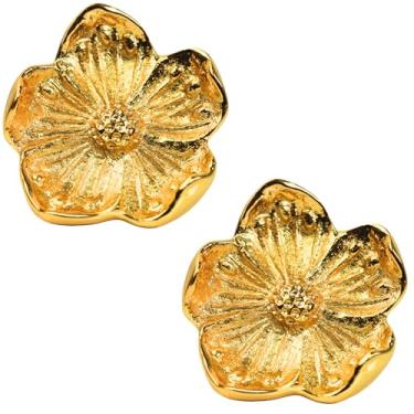 Imagem de collectiblesBuy Puxador de armário com design floral de latão dourado – Puxador de gaveta vintage feito à mão para cozinha, banheiro, cômoda, armário | Puxadores decorativos em forma de flor decoração