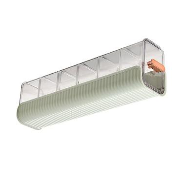 Imagem de SUNGOOYUE Organizador de Roupas íntimas de Parede Organizador Removível de Montagem de Parede Hidratável para Quartos Em Casa, Caixa Transparente, Maçaneta Dourada (Verde claro)