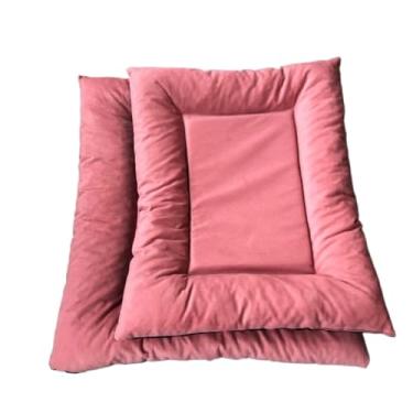 Imagem de Cama Colchonete Para Cachorro ou Gato Almofada Confortável Caminha Pet Lavável - 2 Lados (ROSÊ,(P) 60X48CM)