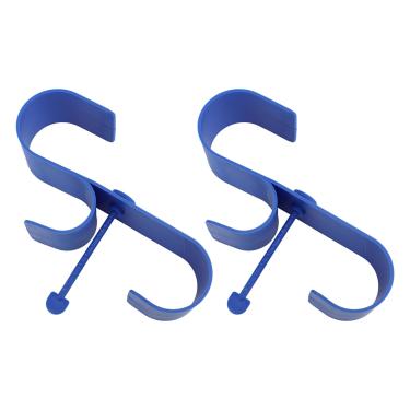Imagem de Ganchos de cercas de piscina de piscina de plástico pesado Piscina de piscina de piscina de parede Pontuadores de ferramentas para equipamentos de piscina Blue 2pcs