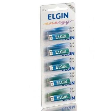 Imagem de Baterias/Pilhas Elgin Alcalina A27 Cartela C/5