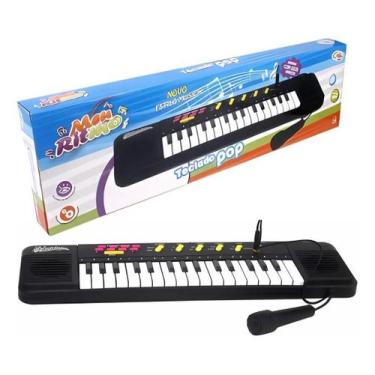 Imagem de Teclado Infantil Musical Com Microfone Divertido Educativo - Wellkids