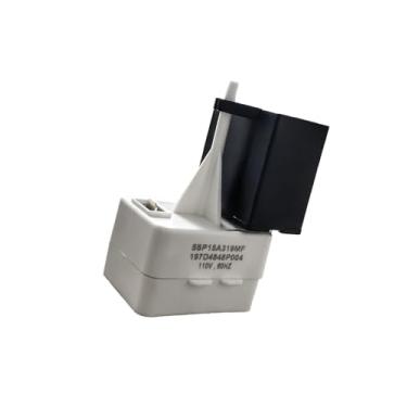 Imagem de Austkokiyo Relé de partida do refrigerador de substituição WR09X10107 WR55X24064 Apto para GE Americana Hotpoint relé de capacitor de sobrecarga de funcionamento do refrigerador