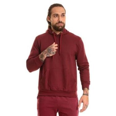 Imagem de Blusa Masculina Canguru Capote Bobojaco Basica Esportiva Treino Moletom Flanelado-Masculino